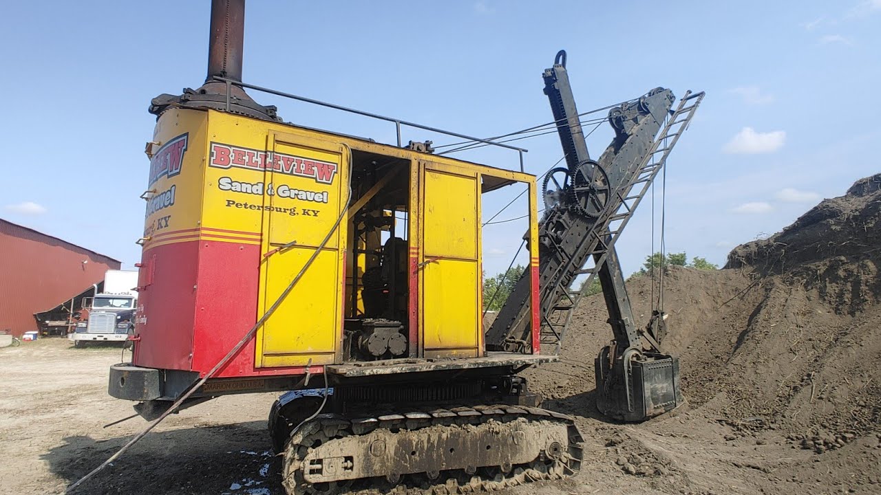 96 Year Old Steam Shovel At Work YouTube
