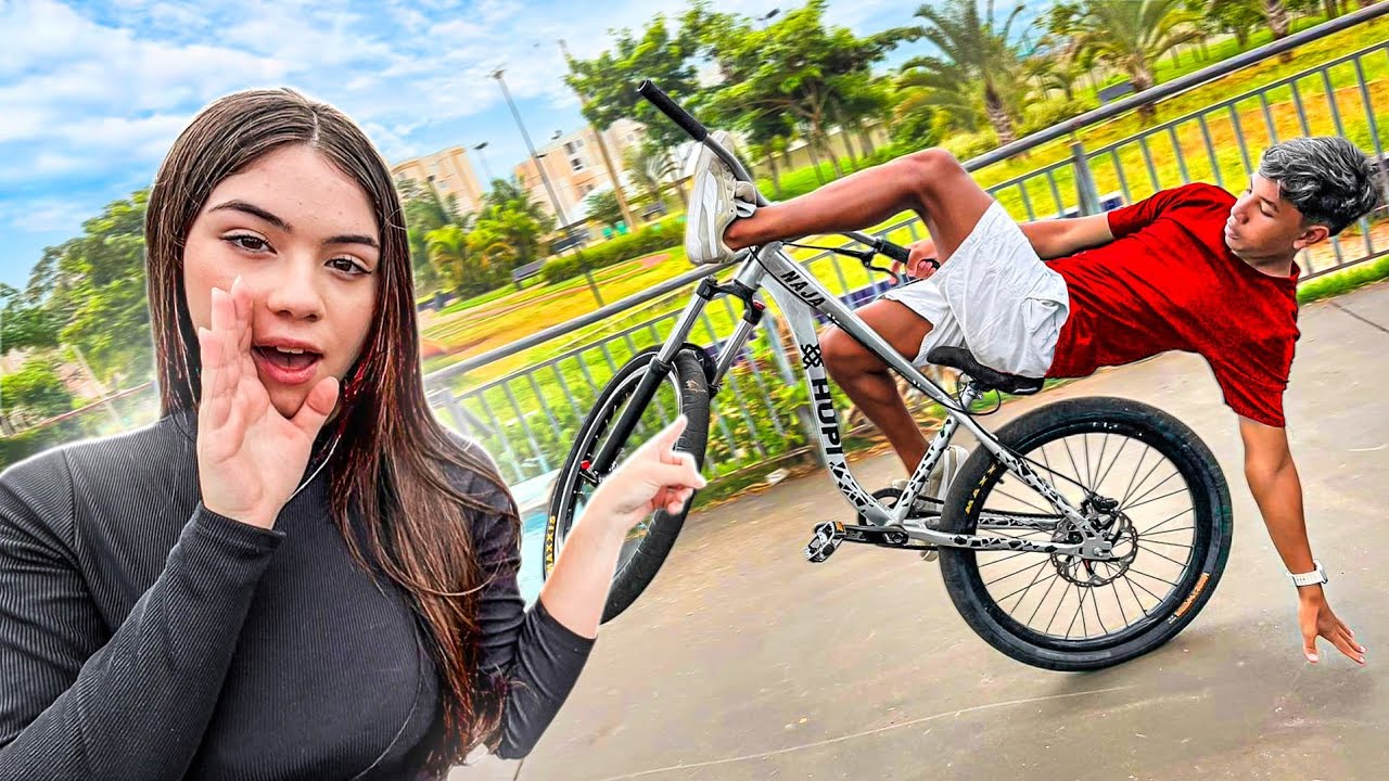 IMPRESSIONEI A MINHA CRUSH MANDANDO A MANOBRA PROIBIDA NA FRENTE DELA!