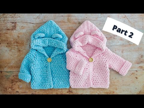 PART 2 of Fast Crochet Baby Hoodie