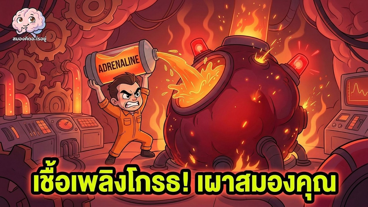เกิดอะไรขึ้นในหัวเมื่อคุณ โกรธจัด? แฉปุ่ม Adrenaline ที่ถอดเบรกไม่อยู่ | สมองคิดอะไรอยู่