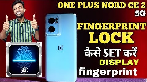 OnePlus Nord CE 3 Lite 5G Display Fingerprint Lock Setting/sahil technical 03