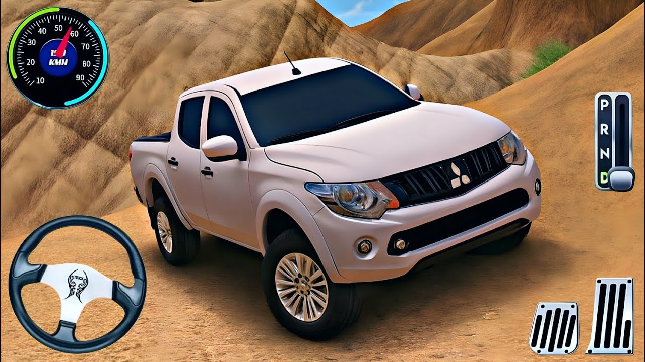 Realistic Mitsubishi Pickup Offroad Driving on Rocky Mountains | Android Gameplay