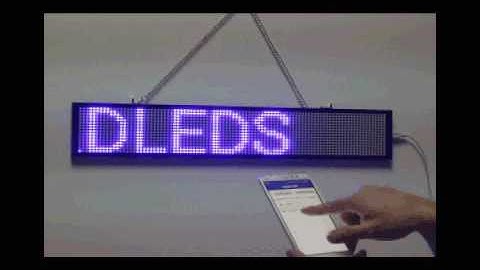 led wireless sign board smart phone control progamming message sign