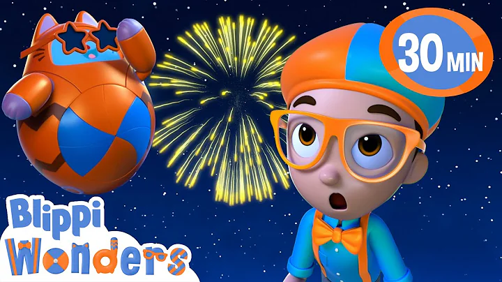 Blippi Wonders - Learn About Colorful Fireworks! + More! | Blippi Animated Series | Kids Cartoon