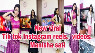 Manisha Sati New Tik Tok Instagram Viral Reels Videop3 Dance Videos