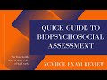 Quick Guide to Biopsychosocial Assessment | NCMHCE & Addiction Counselor Exam Review