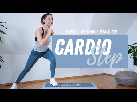 Cardio Step Aerobic | No Choreo | EN & DE | 20 Min | Easy Step Aerobics | Fatburn Step