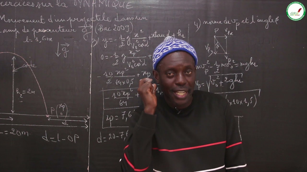 Exercices - Terminale S - PC : La dynamique / Suite 2 / M. Diop