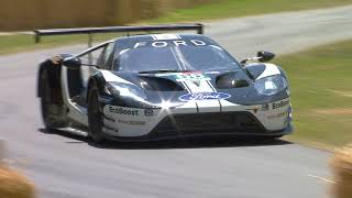 The Ford GT race-car 66 at Goodwood Festival of Speed 2019