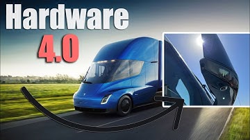 Tesla FSD Hardware 4 First Appearance on Tesla Semi with More Cameras Sensors!