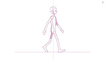 WALK CYCLE WITH INBETWEENS