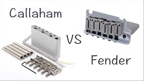 Callaham Upgrade Kit vs Fender Stratocaster Tremolo