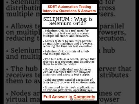 فيديو: ما هو محور شبكة السيلينيوم؟