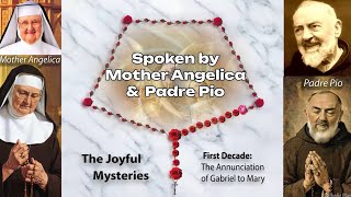 Full Rosary - Mother Angelica and Padre Pio – Blooming Virtual Rosary all 4 Mysteries (ai)
