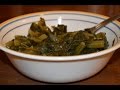 How To Recipe for Some Kicking Turnip Greens Using Bacon Grease and Red Chili Flakes