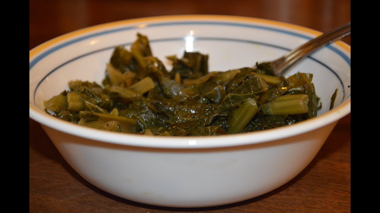 How To Recipe for Some Kicking Turnip Greens Using Bacon Grease and Red