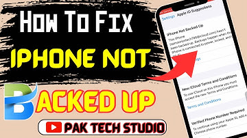 Fixed ✅ iPhone not backed up (iOS 17) | How To Fix iPhone Can