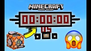 MCPE Working ⏲️ NUMERIC CLOCK ⏲️ in Minecraft PE 1.7! Command block creation EPIC!