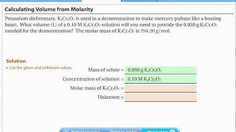 Calculating volume:molarity