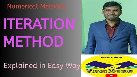 Iteration method @VATAMBEDUSRAVANKUMAR