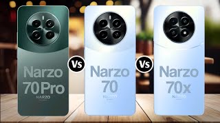 Realme Narzo 70 Pro Vs Realme Narzo 70 Vs Realme Narzo 70x