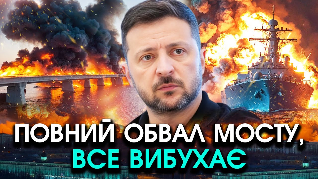 Град ракет САПСАН вгатив на Крим та Кримський міст?! Все розлетілося НА ШМАТКИ й рухнуло У ВОДУ