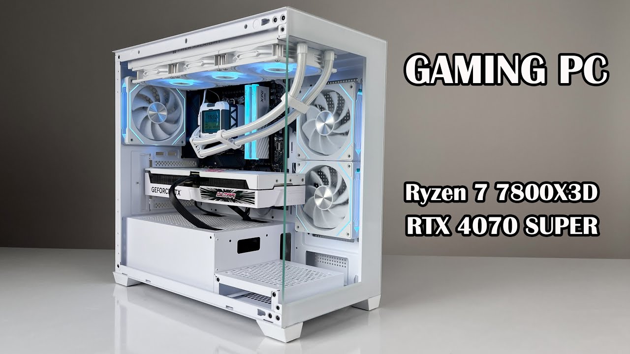 BUILD PC GAMING TRẮNG 42 TRIỆU CỰC CHẤT! Ryzen 7 7800X3D + RTX 4070 ...