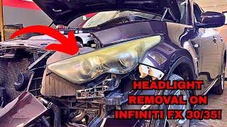 Athlete Statistics How To Remove Headlights On INFINITI FX 30/35!
