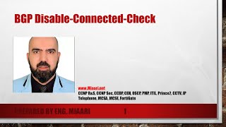 42-BGP Disable-Connected-Check (Arabic) عربي