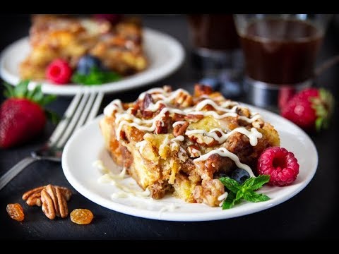 Bread Pudding with Vanilla Rum Sauce