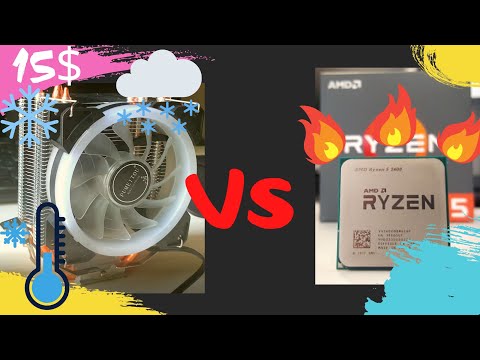 RYZEN 5 2600 меняем охлаждение|| куллер с али экспресс за 15$