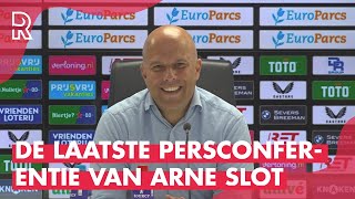 SLOT na LAATSTE wedstrijd voor FEYENOORD: 'BIJZONDER en ook EMOTIONEEL'