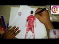 رسم -لاعب كورة قدم-خطوة بخطوة -للمبتدئين