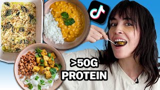 I Tried TikTok&#39;s Viral High-Protein Vegan Dinners