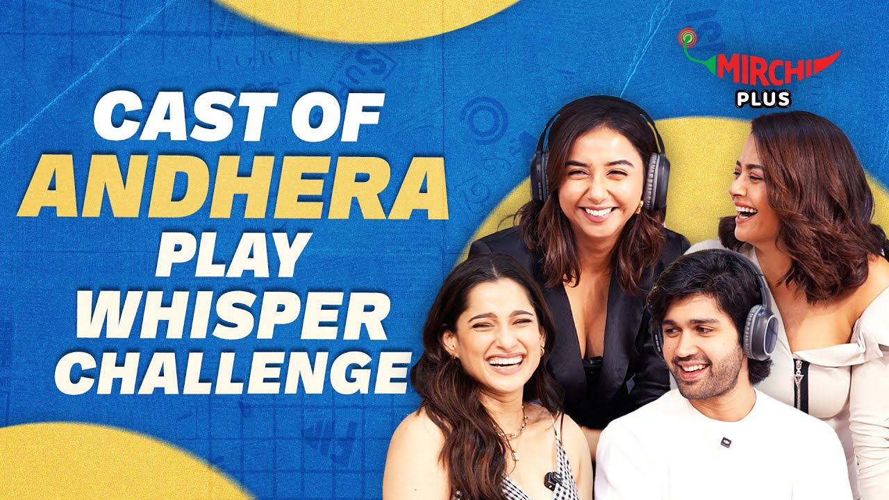 Prajakta Koli, Surveen Chawla, Priya Bapat & Karanvir play Whisper Challenge😂 | Mirchi Plus