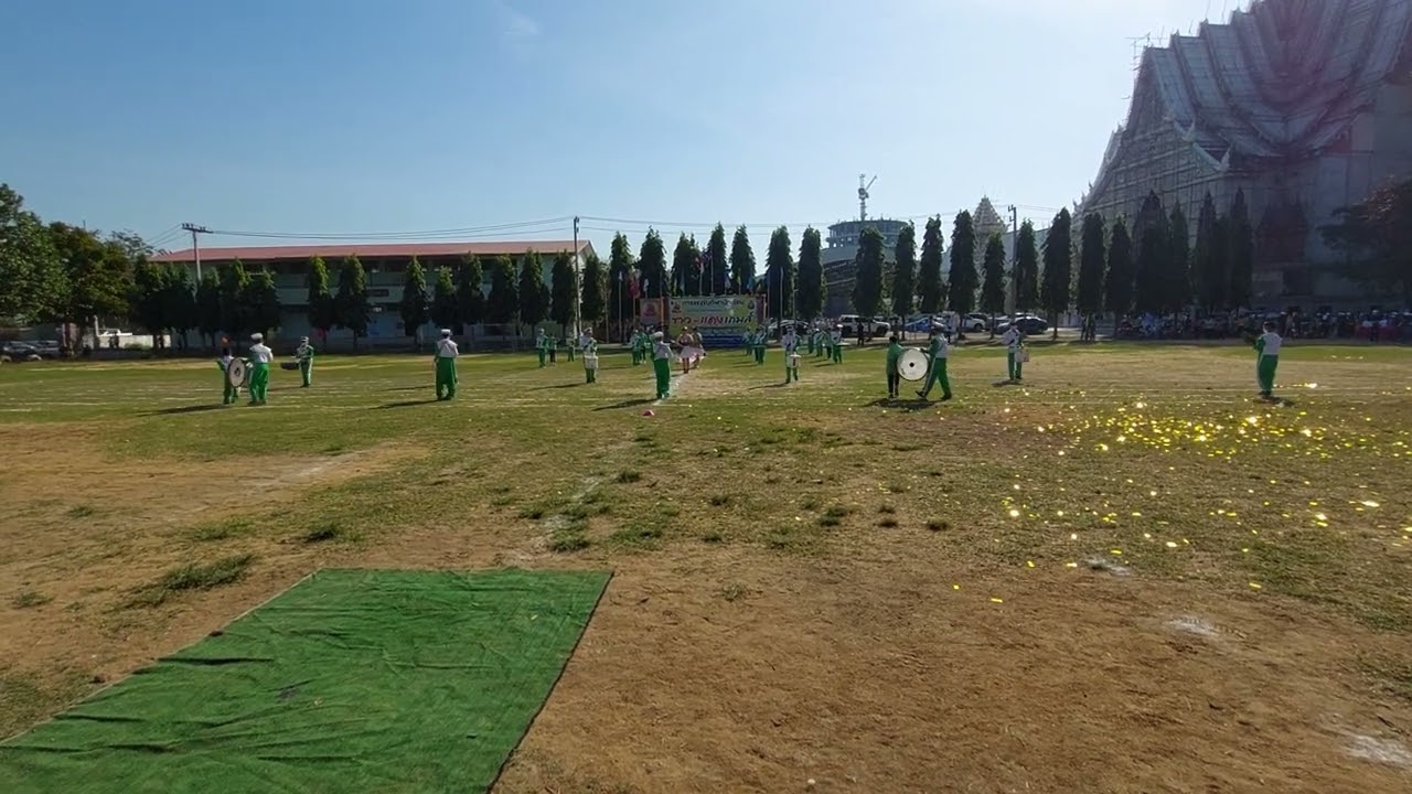 แปรขบวนวงดุริยางค์ อนุบาลกำแพงแสน เปิดงานกีฬากลุ่ม ปี 66