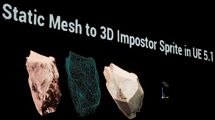 GameDevMicah: UnrealEngine 5.1 5.2 Tips 3D Impostors Imposters plugin and Voxels Nanite Indiegamdev