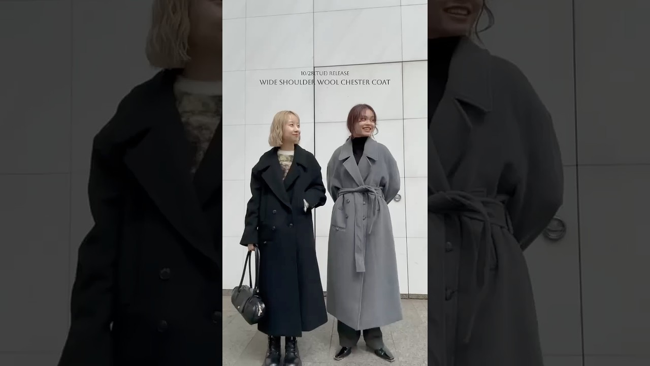 ジャケット・アウター Ameri WIDE SHOULDER WOOL CHESTER COAT Ameri】WIDE SHOULDER WOOL CHESTER COAT #shorts - YouTube