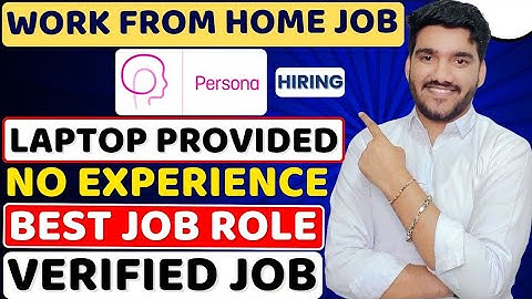 Persona Work From Home Jobs 2025 | Online Jobs At Home | Verified Remote Job | WFH Jobs For Freshers