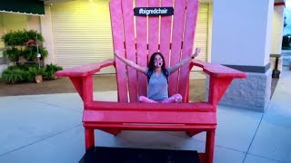 Falling Into a BIG Red Chair! 😂 (7/21/17)