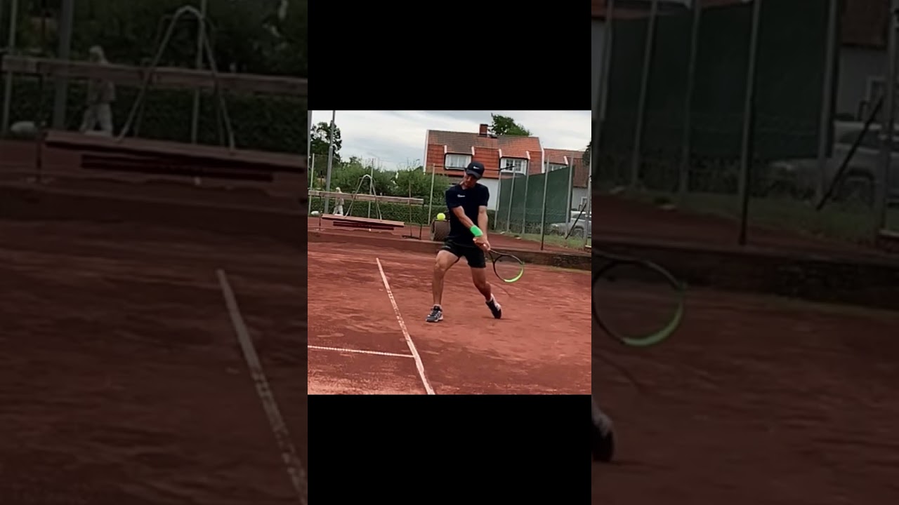 Slow motion backhand 🎾 