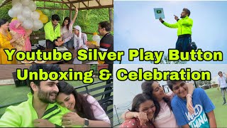 Day 2 | unboxing my youtube silver play button & celebration | lonavala