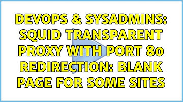 DevOps & SysAdmins: Squid Transparent Proxy with port 80 redirection: blank page for some sites