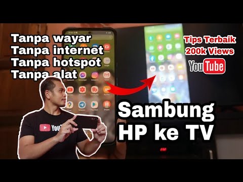 Cara paparkan skrin hp ke TV secara wireless