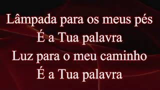 Aline arros - Tua Palavra 1 TOM ABAIXO playback legendado