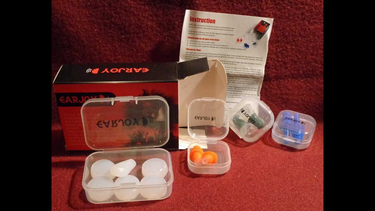 Ear Plugs Silicone Reusable EarJoy Noise Reduction Waterproof