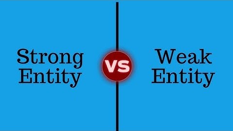 Different Between Strong Entity and Weak Entity ❔#DBMS #Entity #ERmodel #Strongentity #Weakentity
