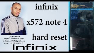 Factory Reset  infinix x572 note 4 hard reset فورمات اعادة ضبط المصنع