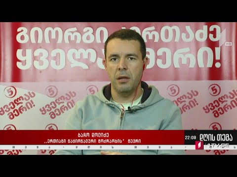 ოპოზიციის სამოქმედო გეგმა - „დღის თემის“ შეკითხვებს ბაჩო დოლიძემ უპასუხა