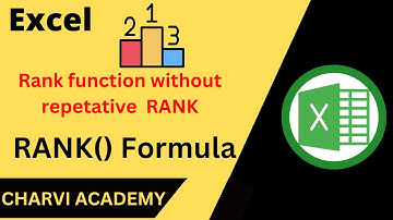 Excel RANK without Skipping Numbers  | absolute and relative reference | CPT Exam
